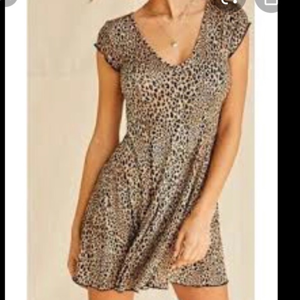 Forever 21 Leopard swing dress